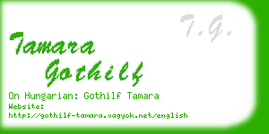tamara gothilf business card